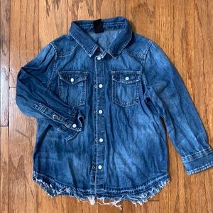Boys blue denim shirt